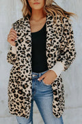 R&B | Entscheidungen Brauner Leopard Teddy Mantel