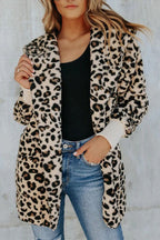 R&B | Entscheidungen Brauner Leopard Teddy Mantel