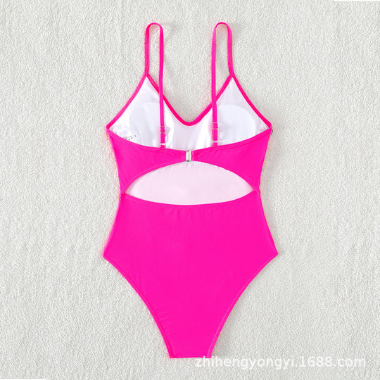Damen Badeanzug mit buntem Fransen-Design R&B