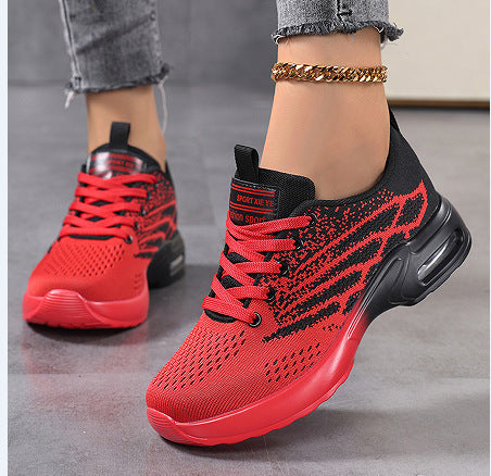 Damen Sportliche Sneaker mit atmungsaktiver Obermaterialstruktur und dämpfender Sohle R&B