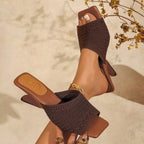 Damen Slipper mit einzigartigem geflochtenem Design und bequemer Sohle