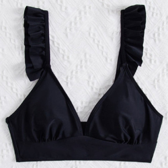 Damen Triangel-Bikini-Top mit Rüschendetails R&B