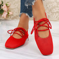 Damen elegante Schnürschuhe mit elastischem Obermaterial R&B