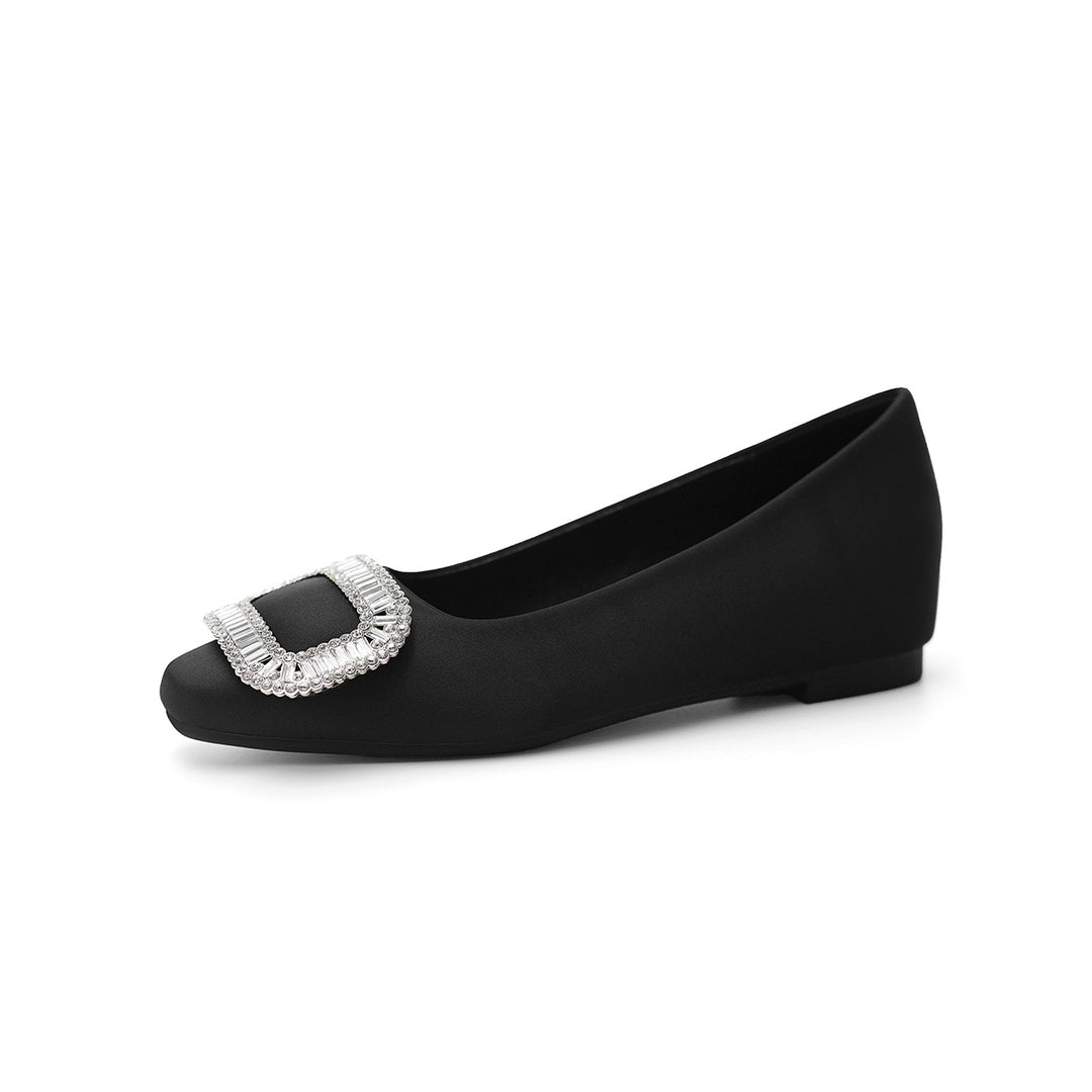 Damen Ballerinas mit elegantem Strassdetail und komfortablem Fußbett R&B
