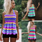 Damen Tankini-Top mit verspieltem Rüschendesign R&B