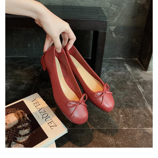 Damen Ballerina-Schuhe mit charmantem Schleifendetail und weich gepolsterter Innensohle R&B