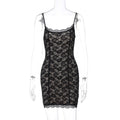 Damen Spitzenkleid mit zarten Trägern R&B