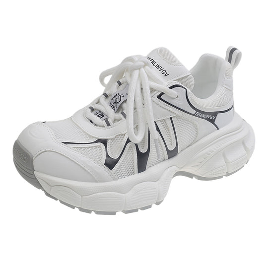 Damen sportliche Lauf Sneakers mit atmungsaktiver Mesh-Oberfläche und dämpfender Sohle R&B