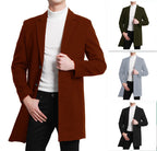 Herren eleganter Langblazer mit schmalem Schnitt und praktischen Taschen