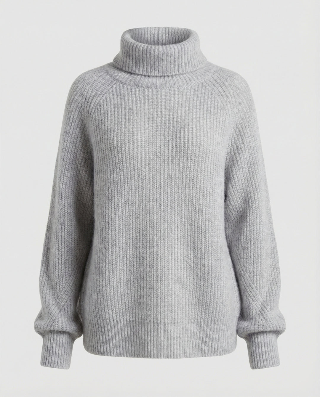 Damen Kuscheliger Rollkragenpullover aus weicher Baumwolle R&B
