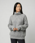 Damen Kuscheliger Rollkragenpullover aus weicher Baumwolle