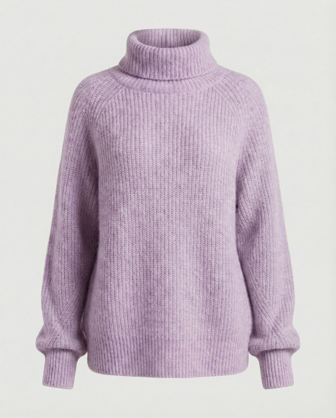 Damen Kuscheliger Rollkragenpullover aus weicher Baumwolle R&B