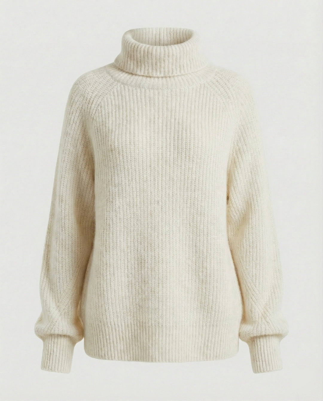 Damen Kuscheliger Rollkragenpullover aus weicher Baumwolle R&B