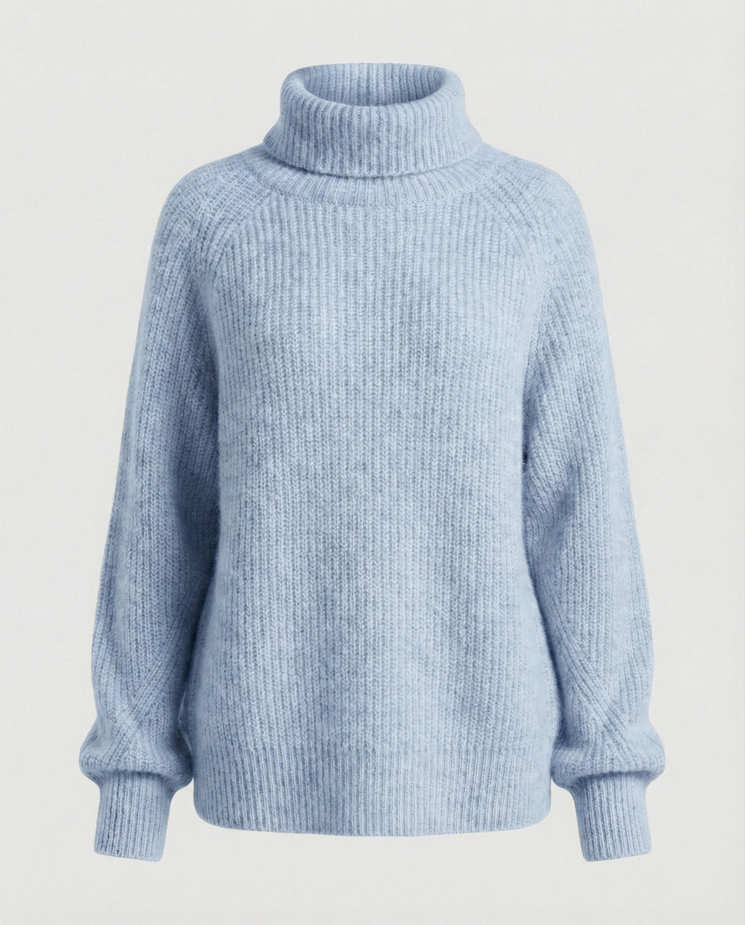 Damen Kuscheliger Rollkragenpullover aus weicher Baumwolle R&B