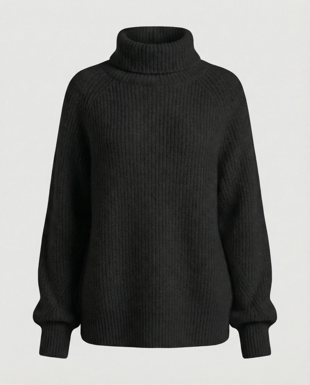 Damen Kuscheliger Rollkragenpullover aus weicher Baumwolle R&B
