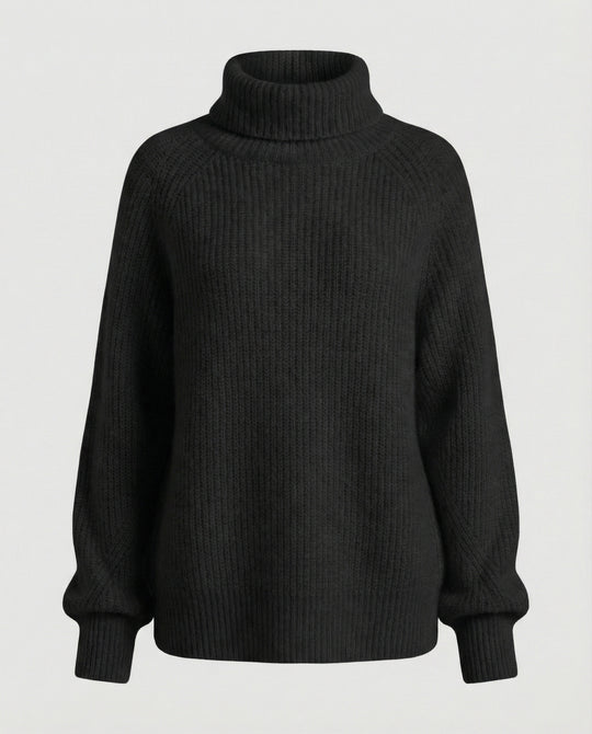 Damen Kuscheliger Rollkragenpullover aus weicher Baumwolle R&B