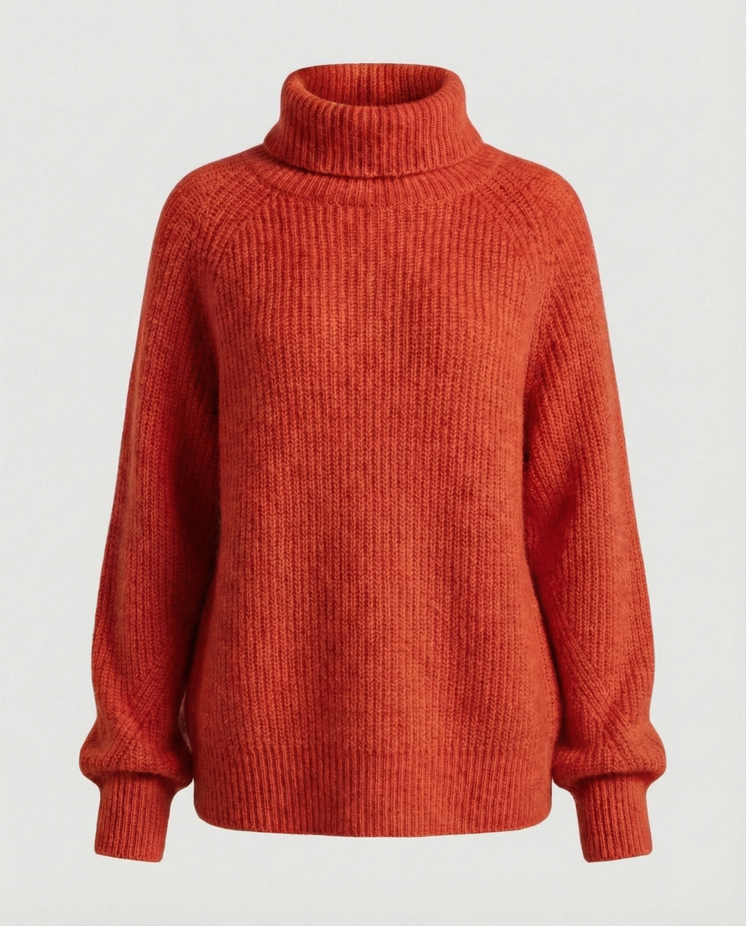Damen Kuscheliger Rollkragenpullover aus weicher Baumwolle R&B
