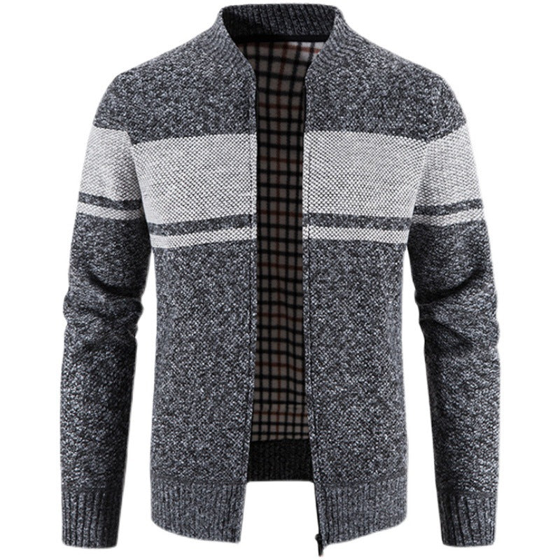 Herren modische Strickjacke mit strukturiertem Design R&B