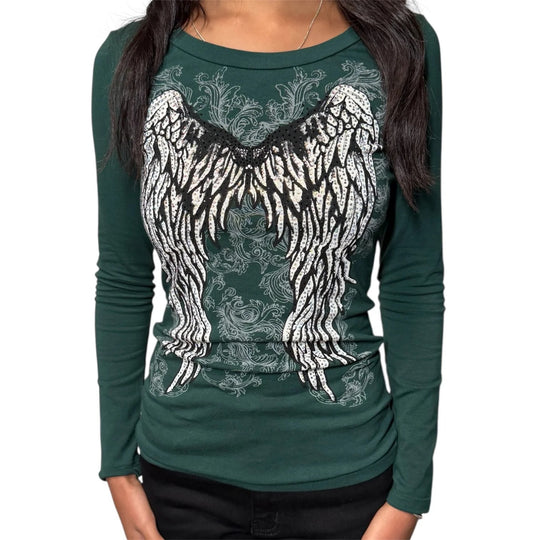 Damen T-Shirt mit Engelprint R&B