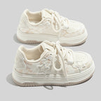 Damen Sportliche Sneakers mit Sternen-Details und bequemer Dämpfung