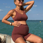 Damen Sportlicher Tankini mit elastischem Bund R&B
