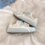 Damen Schnür-Sneaker mit verspieltem Bärenmotiv und atmungsaktivem Obermaterial