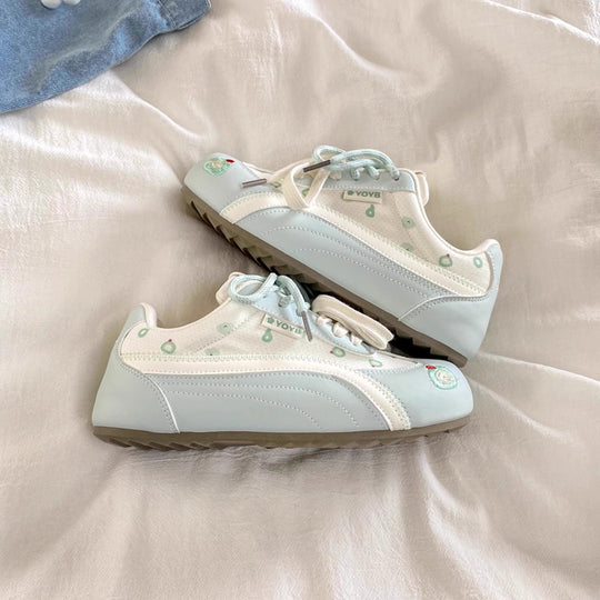 Damen Schnür-Sneaker mit verspieltem Bärenmotiv und atmungsaktivem Obermaterial R&B