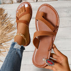 Damen Riemen-Sandalen mit geflochtenen Akzenten R&B