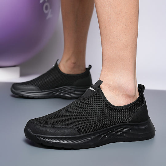 Damen Atmungsaktive Slip-On Sneakers mit stoßdämpfendem Fußbett und flexiblem Obermaterial R&B