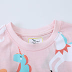 Mädchen T-Shirt mit buntem Einhorn-Design R&B