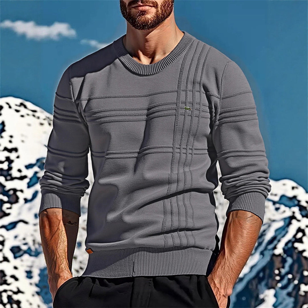 Herren stylischer Strickpullover mit einzigartigen Texturdetails R&B