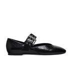Damen elegante Ballerinas mit Leopardenmuster und verstellbarem Riemen R&B
