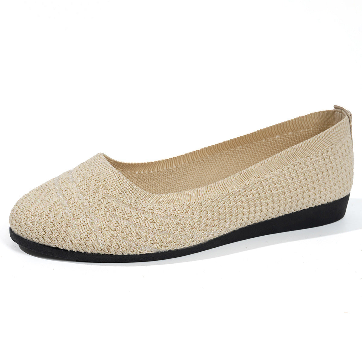 Damen komfortable Slipper mit innovativem Strickdesign R&B