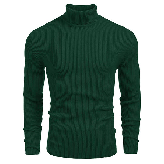 Herren Rollkragenpullover aus feinem Rippstrickmaterial R&B