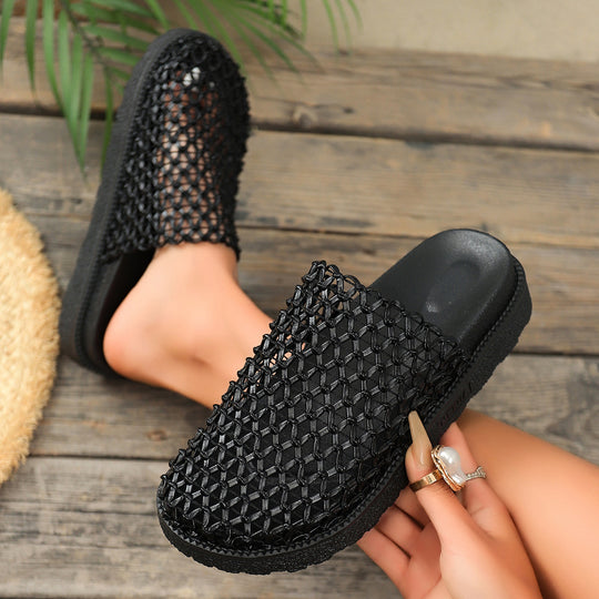 Damen Clogs mit modernem Netzdesign und rutschfester Sohle R&B