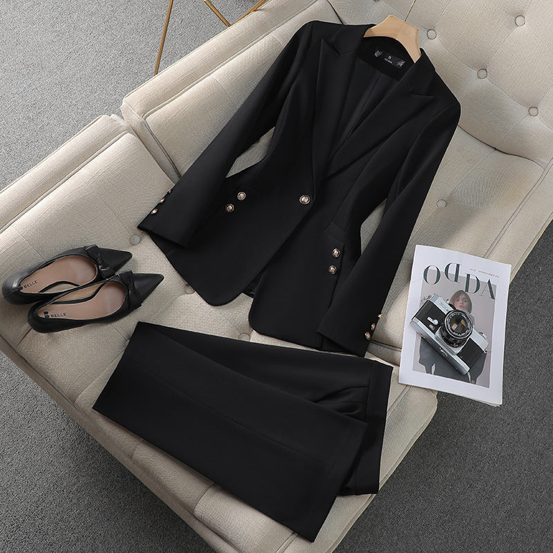 R&B | Blazer Satz Taillierte Passform Klassische Revers Formeller Stil
