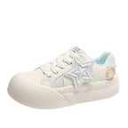 Damen Sneakers mit leichtem Profil und trendy Sternen-Details
