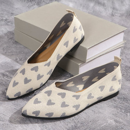 Damen modische Slipper mit Herzmuster R&B