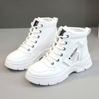 Damen sportliche High-Top Sneakers mit modischem Design und dämpfender Sohle R&B
