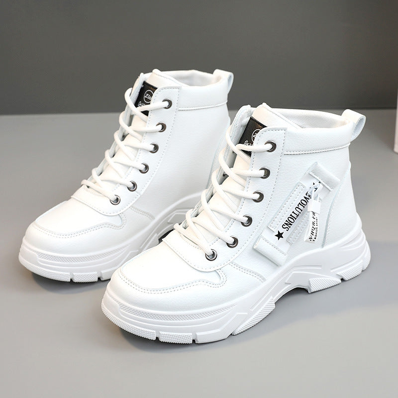 Damen sportliche High-Top Sneakers mit modischem Design und dämpfender Sohle R&B