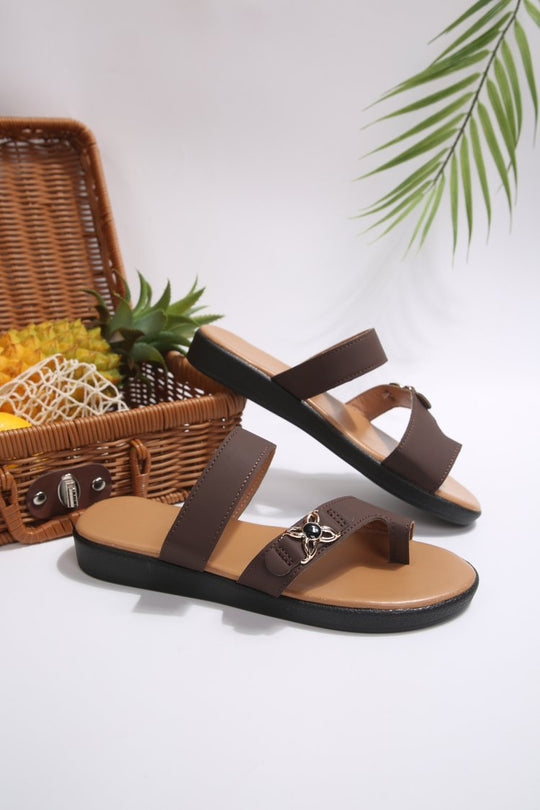 Damen Bequeme Riemensandalen mit elegantem Schleifendetail R&B