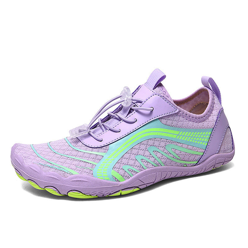Damen Aqua-Schuhe mit elastischem Schnellschnürsystem und rutschfester Sohle