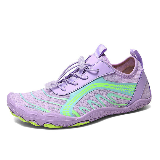 Damen Aqua-Schuhe mit elastischem Schnellschnürsystem und rutschfester Sohle R&B