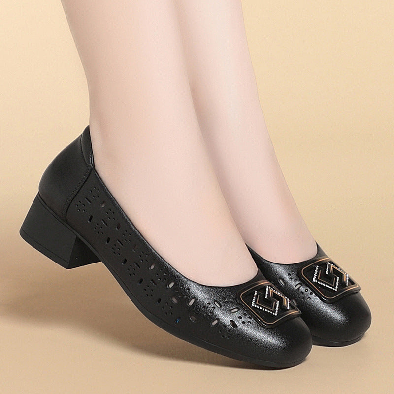 Damen Ballerinas mit modischen Cut-Outs und eleganter Verzierung R&B