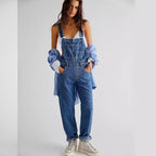 Damen Latzhose im lässigen Schnitt mit trendigen Details R&B