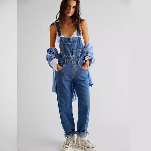 Damen Latzhose im lässigen Schnitt mit trendigen Details R&B
