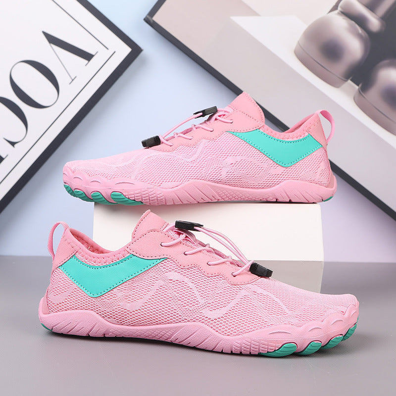 Damen Atmungsaktive Badeschuhe mit rutschfester Sohle und elastischem Schnürsystem R&B