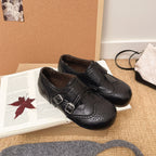 Damen elegante Schnürschuhe mit modischem Schnallenverschluss R&B