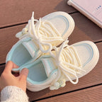 Damen Trendige Sneakers mit blumigen Akzenten und dämpfender Sohle