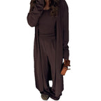 Damen elegantes Lounge-Set mit Cardigan R&B